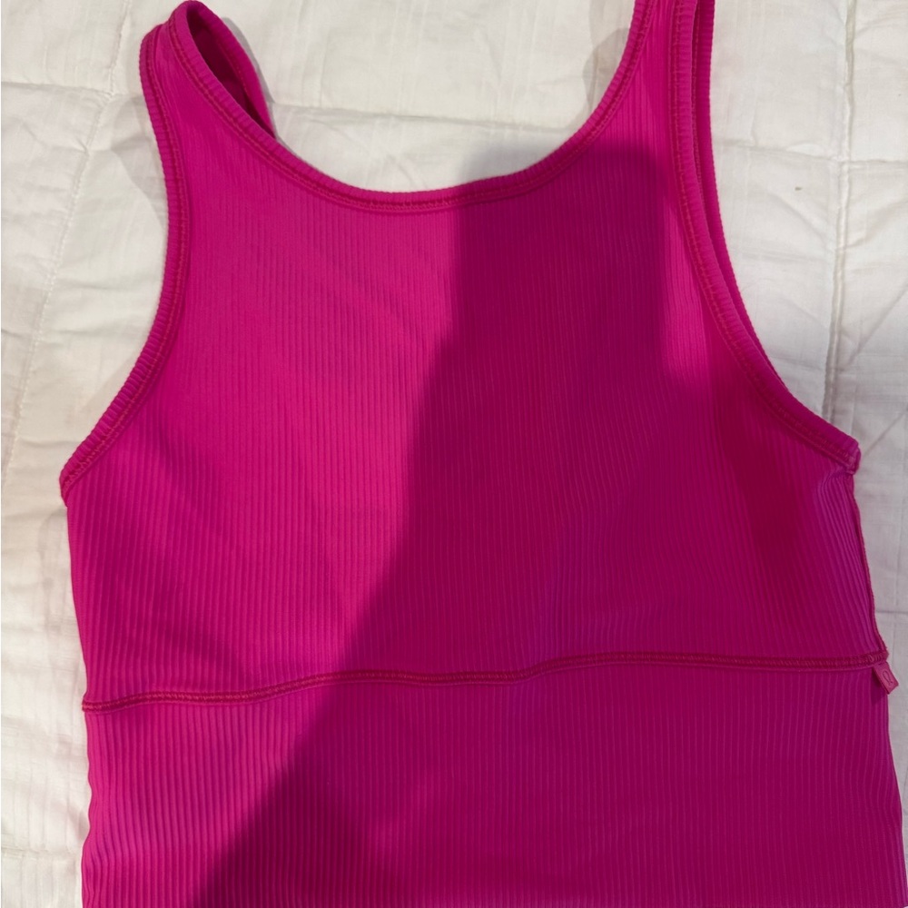 lululemon athletica Ribbed Tank Top in Hot Pink
